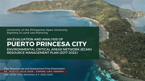 ECAN RESOURCE MANAGEMENT PLAN OF PUERTO PRINCESA CITY, P.